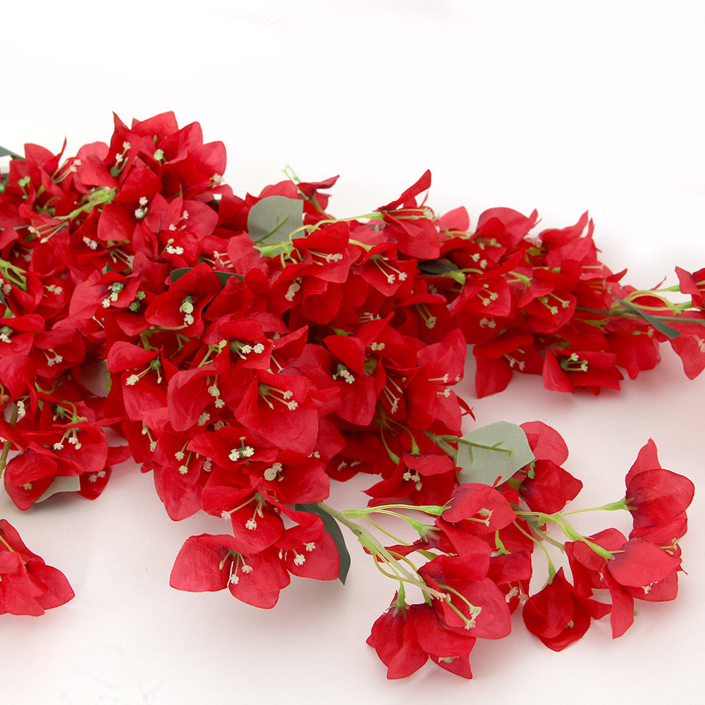 Decorative Hot Pink Triangle Plum artificial Artificial Bougainvillea Flowers Large Artificial Flowers Decor Wedding