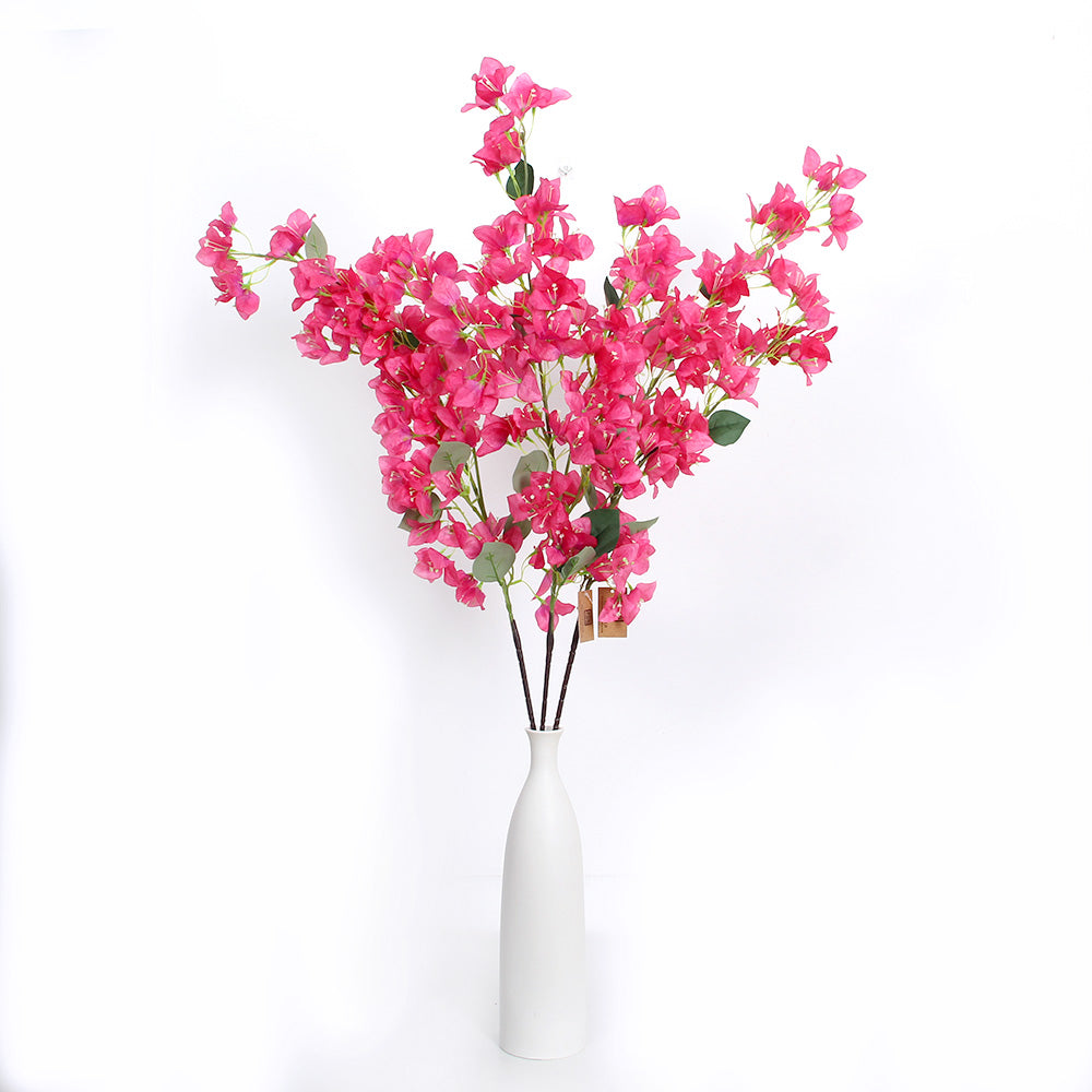 Decorative Hot Pink Triangle Plum artificial Artificial Bougainvillea Flowers Large Artificial Flowers Decor Wedding