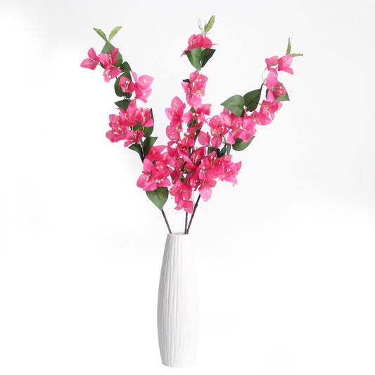 78CM Small Bougainvillea Triangle Plum Blossom Artificial Flower Spring and Summer Home Decor