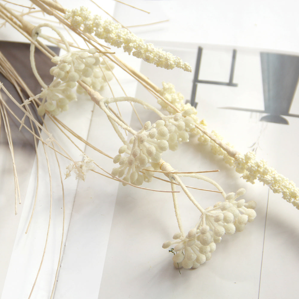 Artificial Flower Spray Flower pampas grass bunny tail grass