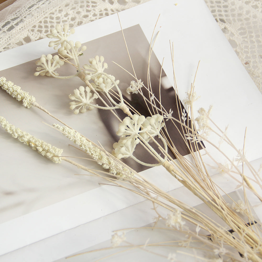 Artificial Flower Spray Flower pampas grass bunny tail grass