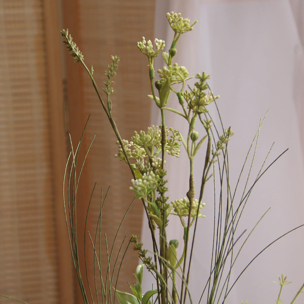 Classic Artificial Flowers Grass Flower Decorative Flowers Plants Floral Arrangements in Vases For Hotel Home Decoration