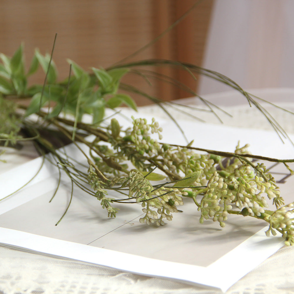 Classic Artificial Flowers Grass Flower Decorative Flowers Plants Floral Arrangements in Vases For Hotel Home Decoration
