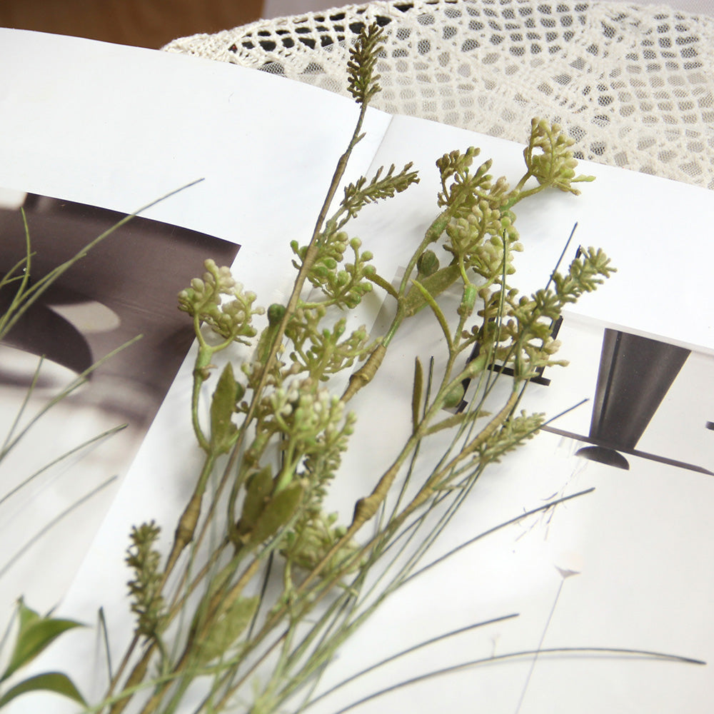 Classic Artificial Flowers Grass Flower Decorative Flowers Plants Floral Arrangements in Vases For Hotel Home Decoration