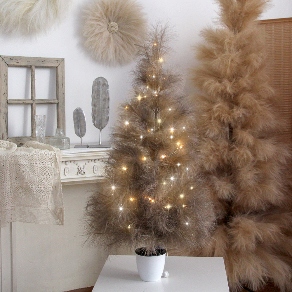 2024 Original Design 125cm Large Artificial Pampas Tree Fluffy Dense Pampa Christmas Tree for Wedding and Home Decoration Artificial Trees for Outdoor