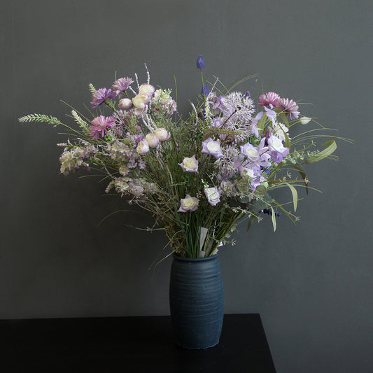 Bedroom Artificial Flowers Bouquet For Home Indoor Decor Wedding Office Store Flower Artificial Purple Flowers