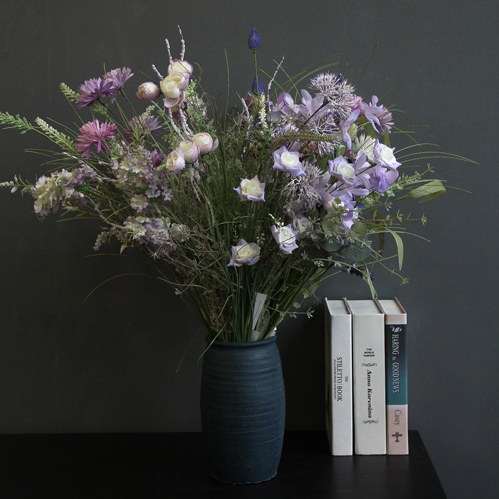 Bedroom Artificial Flowers Bouquet For Home Indoor Decor Wedding Office Store Flower Artificial Purple Flowers