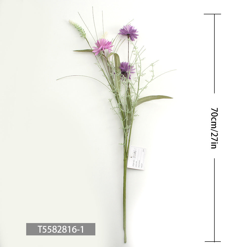 Bedroom Artificial Flowers Bouquet For Home Indoor Decor Wedding Office Store Flower Artificial Purple Flowers
