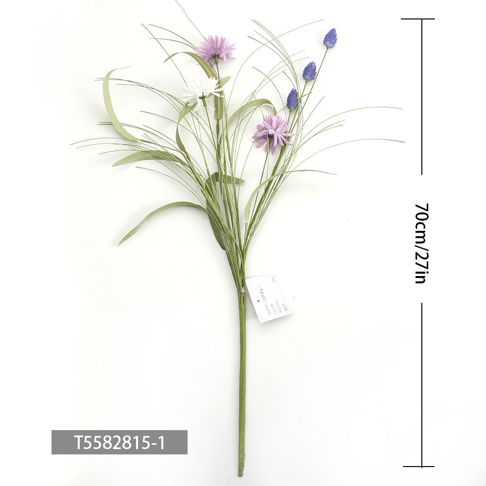Bedroom Artificial Flowers Bouquet For Home Indoor Decor Wedding Office Store Flower Artificial Purple Flowers