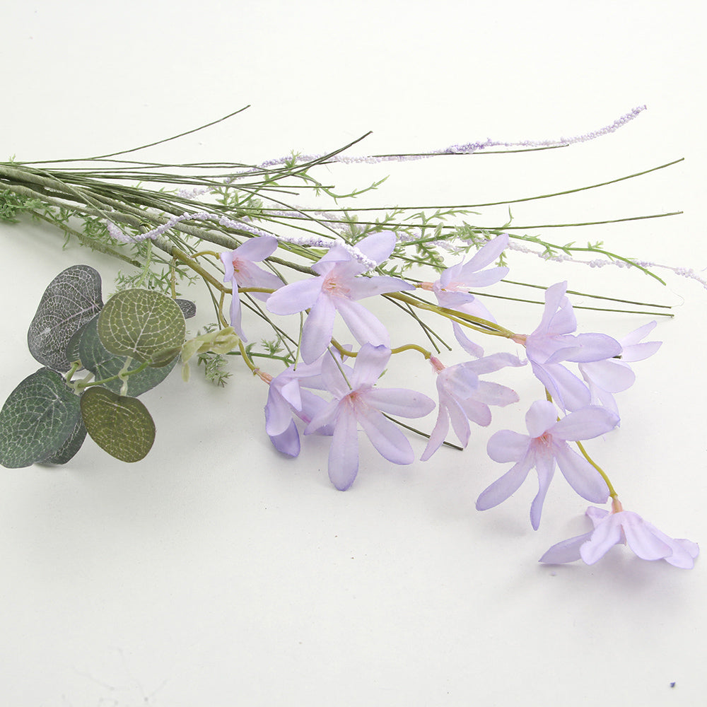 Bedroom Artificial Flowers Bouquet For Home Indoor Decor Wedding Office Store Flower Artificial Purple Flowers