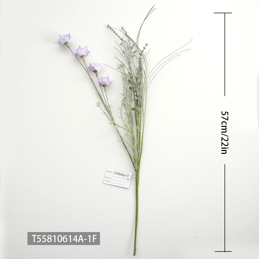 Bedroom Artificial Flowers Bouquet For Home Indoor Decor Wedding Office Store Flower Artificial Purple Flowers