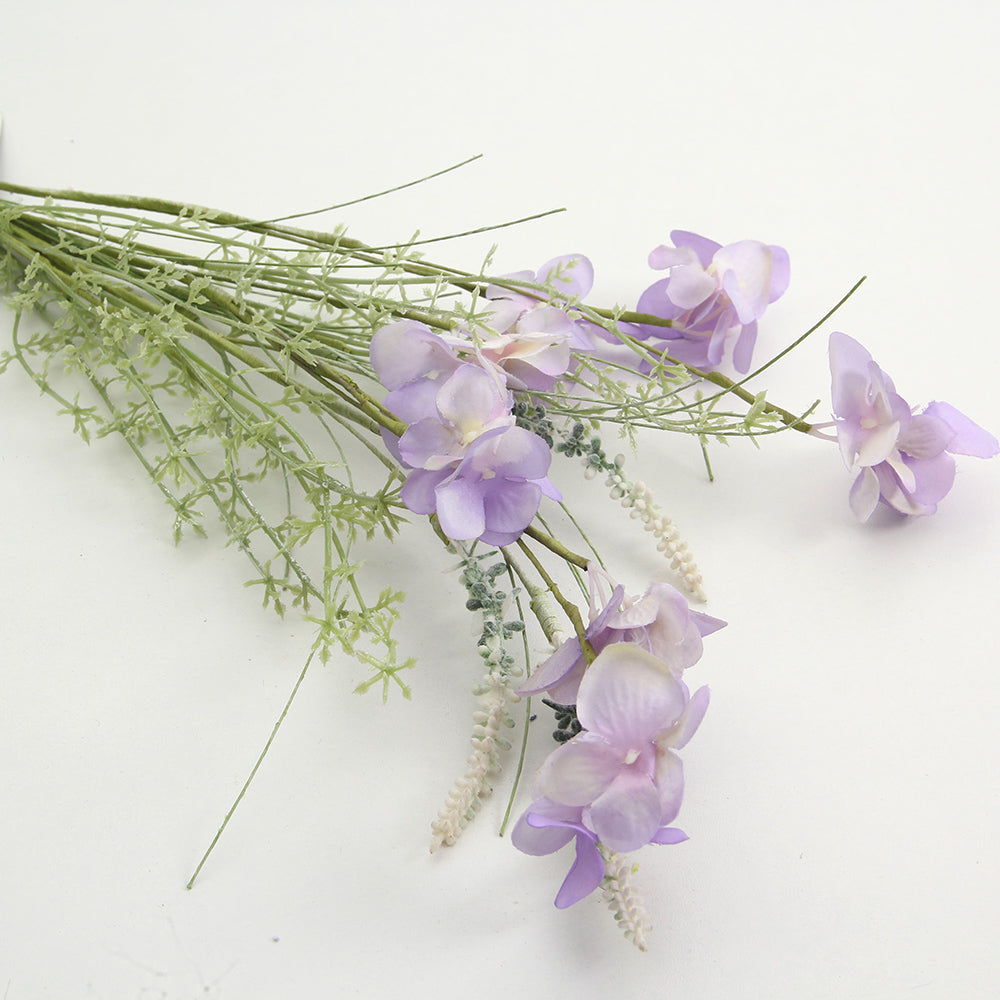 Bedroom Artificial Flowers Bouquet For Home Indoor Decor Wedding Office Store Flower Artificial Purple Flowers