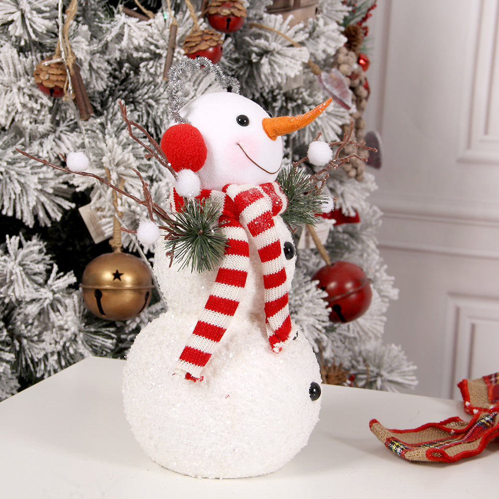 Snowman Felt Christmas DIY Christmas Snowman with Ornaments Christmas Wall for Kids toy