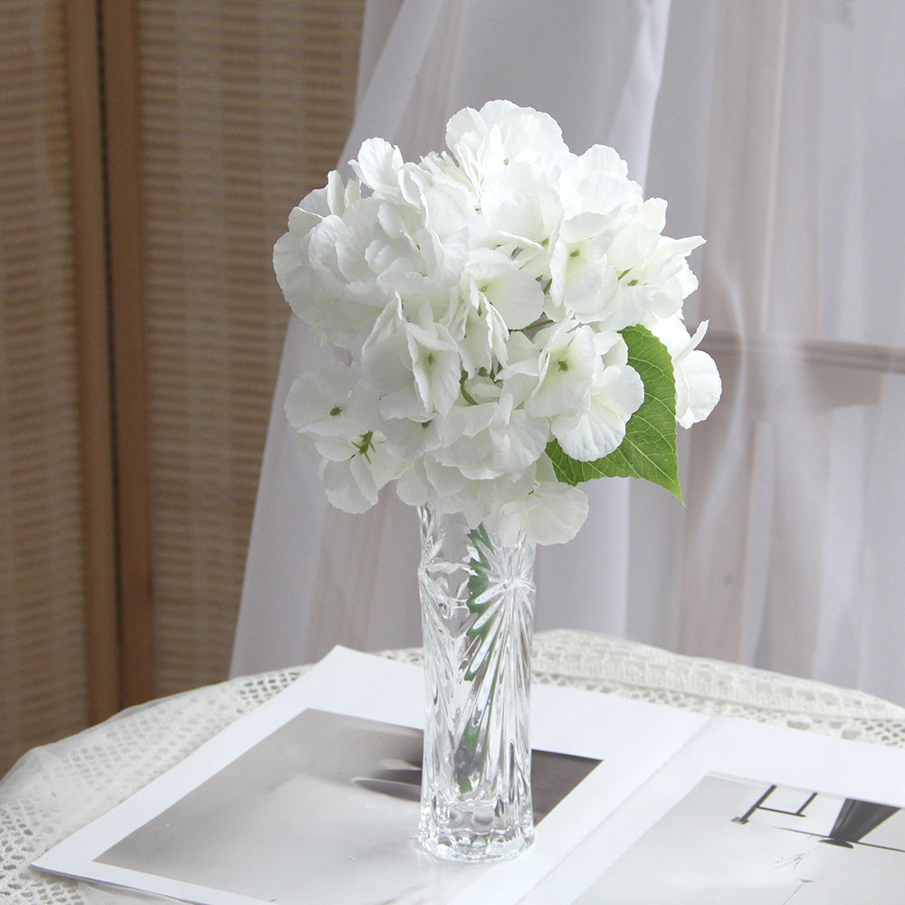 Hydrangea Silk Flower Artificial Hydrangea Silk Flowers Head for Wedding Centerpieces Bouquets DIY Floral Decor Home Decor