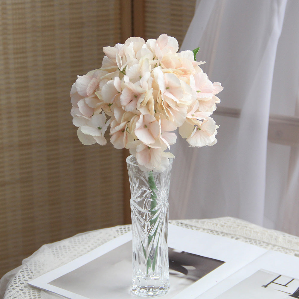 Hydrangea Silk Flower Artificial Hydrangea Silk Flowers Head for Wedding Centerpieces Bouquets DIY Floral Decor Home Decor