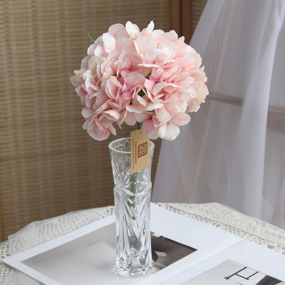 Hydrangea Silk Flower Artificial Hydrangea Silk Flowers Head for Wedding Centerpieces Bouquets DIY Floral Decor Home Decor