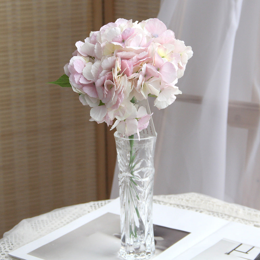Hydrangea Silk Flower Artificial Hydrangea Silk Flowers Head for Wedding Centerpieces Bouquets DIY Floral Decor Home Decor