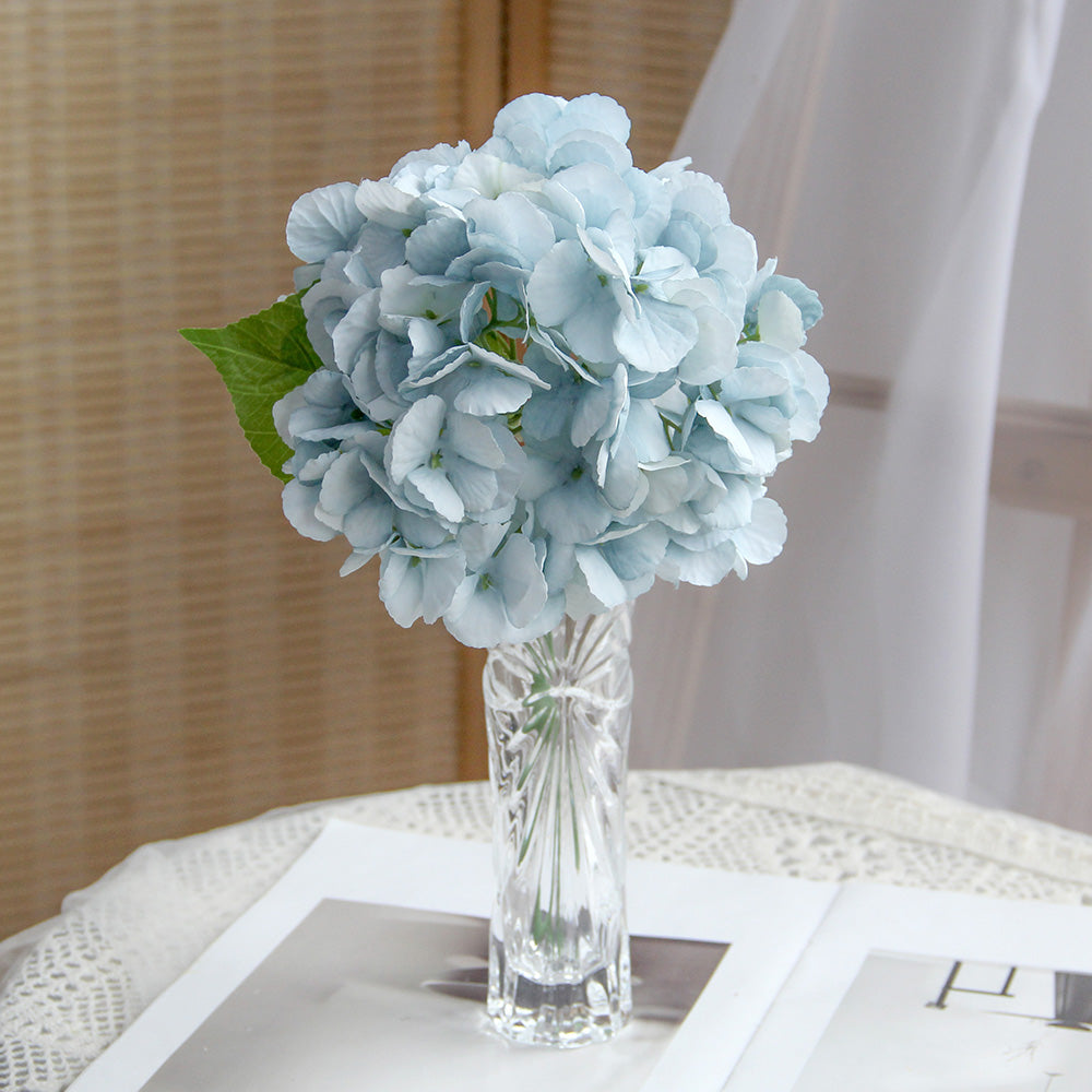 Hydrangea Silk Flower Artificial Hydrangea Silk Flowers Head for Wedding Centerpieces Bouquets DIY Floral Decor Home Decor