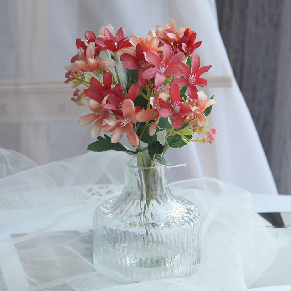 New Design 32cm Daffodils Bouquet Artificial Silk Flowers For Home Decoration Wedding Stage Decoration Bride Holding Flowers