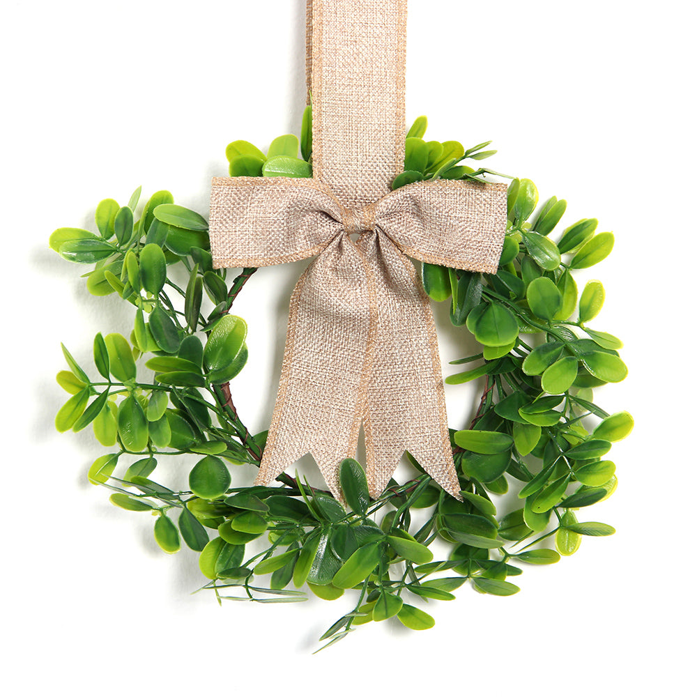 burlap faux Kitchen Cabinet Wreath christmas home and chicken decoration items greeny wreath artificial flower