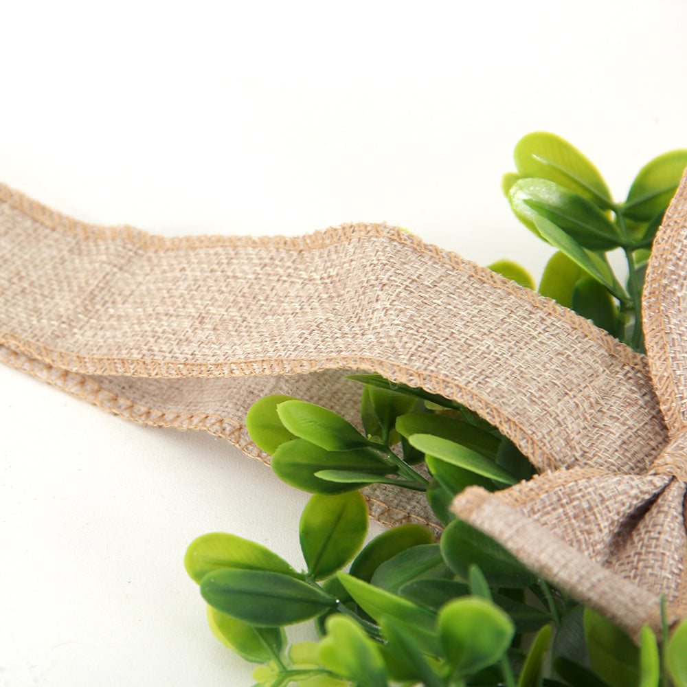 burlap faux Kitchen Cabinet Wreath christmas home and chicken decoration items greeny wreath artificial flower