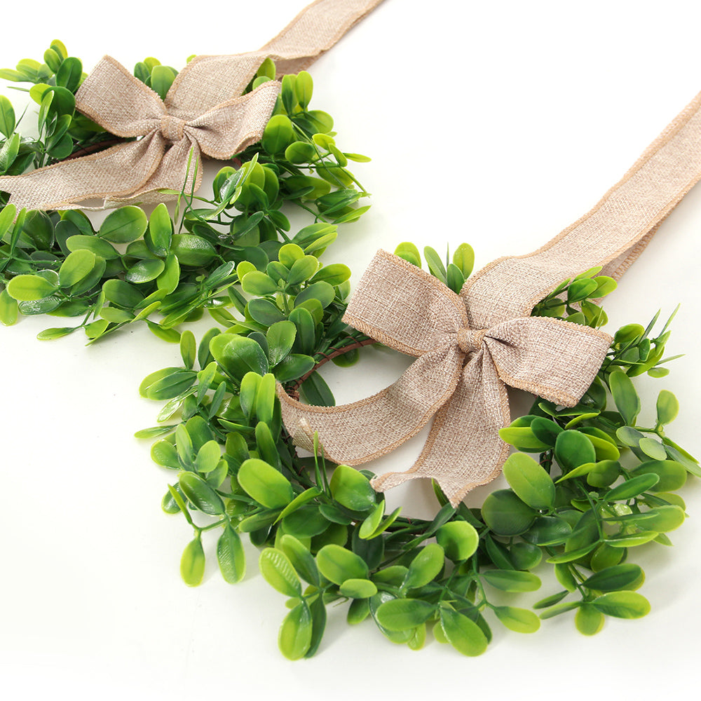 burlap faux Kitchen Cabinet Wreath christmas home and chicken decoration items greeny wreath artificial flower