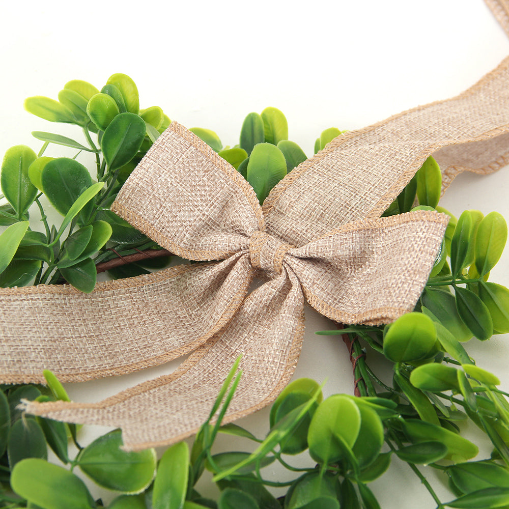 burlap faux Kitchen Cabinet Wreath christmas home and chicken decoration items greeny wreath artificial flower