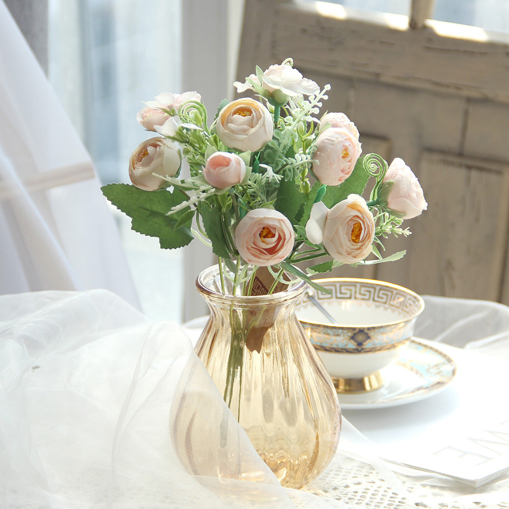 Artificial Silk Flower Bush Wedding and Home Decor Factory Wholesale Garden Outdoor Decorations Hot Flowers Indoor Gifts