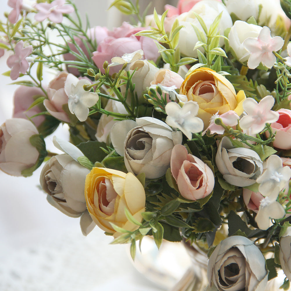 Hydrangeas Flowers Artificial Wedding Artificial Christmas Wedding Decoration Flowers Artificial Decorative Flowers Floral Spray Artificial Flower Spring