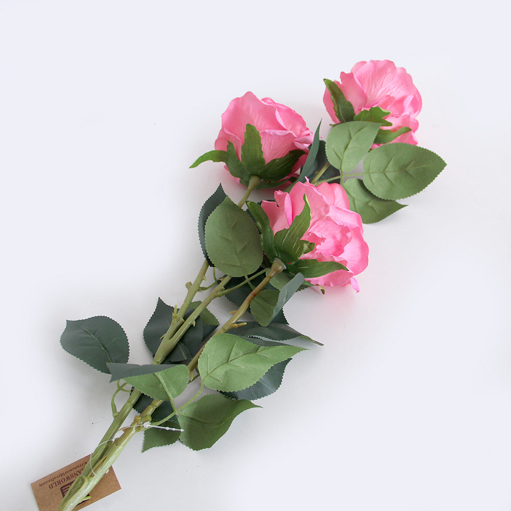 110cm three heads flowers rose flowers artificial flower home decoration