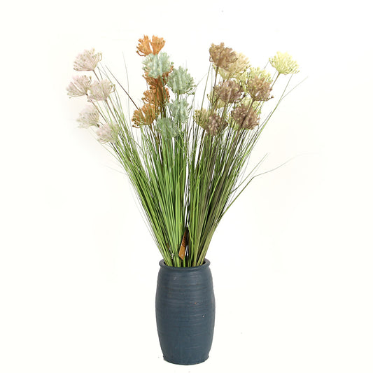 artificial flower with vase for home decor