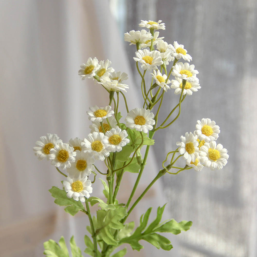 Hand Made 43cm Mini Daisy Spray Artificial Flower Spring and Autumn Decorative Flowers for Wedding Home Hotel Decorations