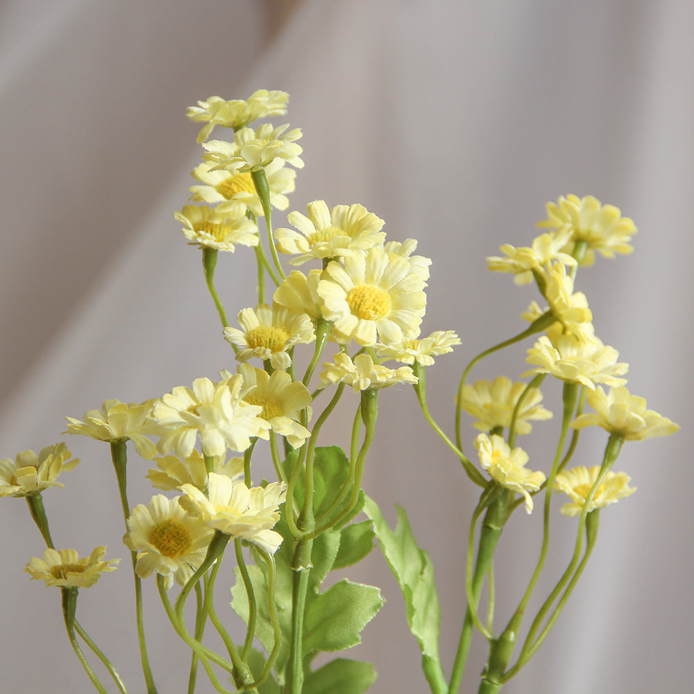 Hand Made 43cm Mini Daisy Spray Artificial Flower Spring and Autumn Decorative Flowers for Wedding Home Hotel Decorations