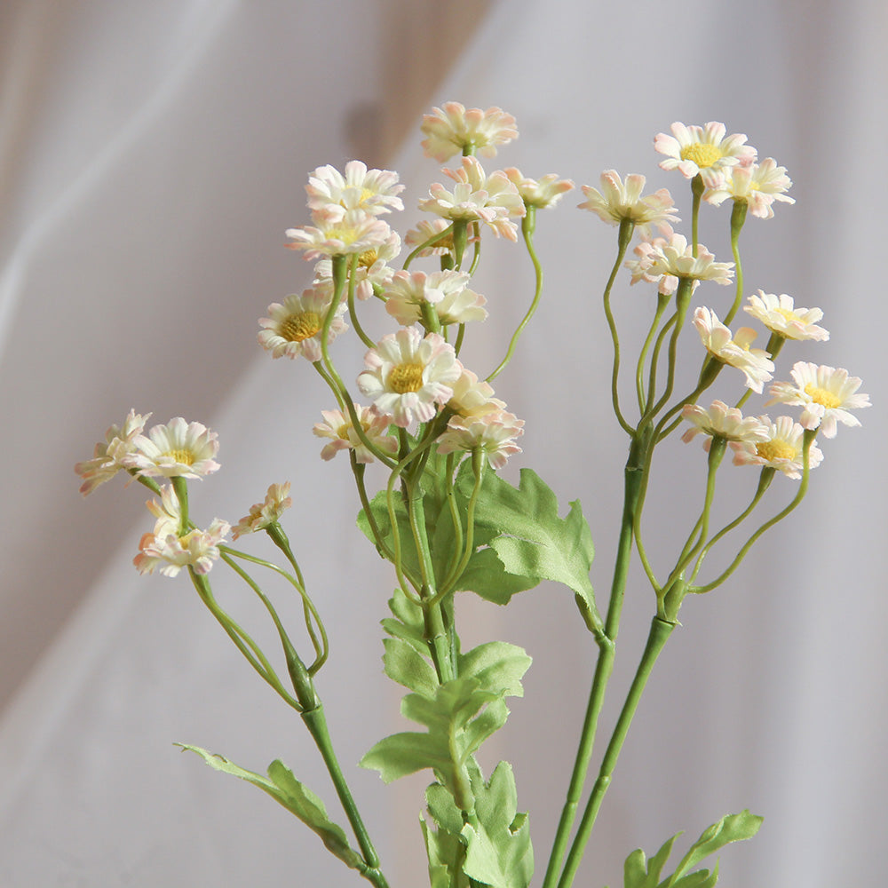 Hand Made 43cm Mini Daisy Spray Artificial Flower Spring and Autumn Decorative Flowers for Wedding Home Hotel Decorations