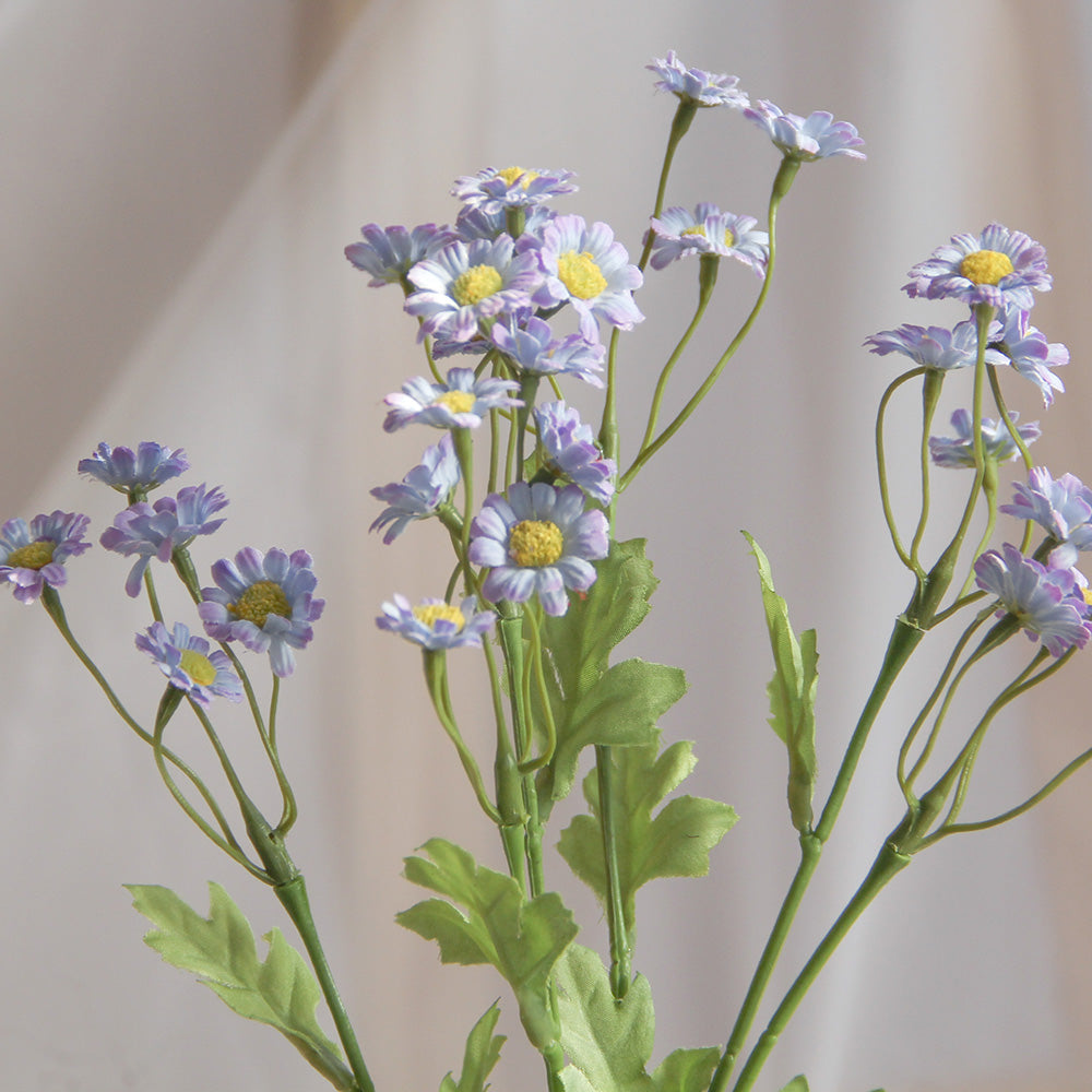 Hand Made 43cm Mini Daisy Spray Artificial Flower Spring and Autumn Decorative Flowers for Wedding Home Hotel Decorations