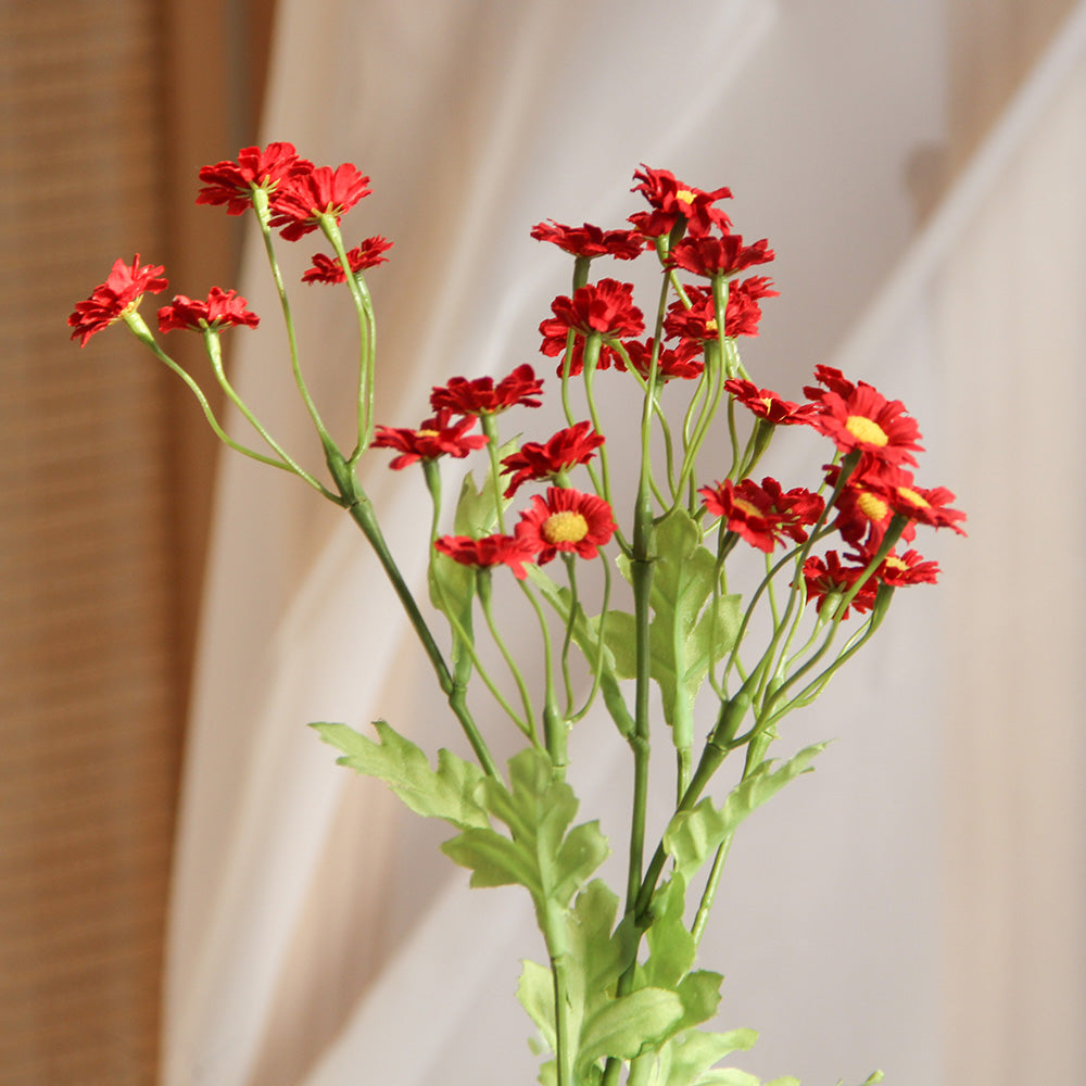 Hand Made 43cm Mini Daisy Spray Artificial Flower Spring and Autumn Decorative Flowers for Wedding Home Hotel Decorations