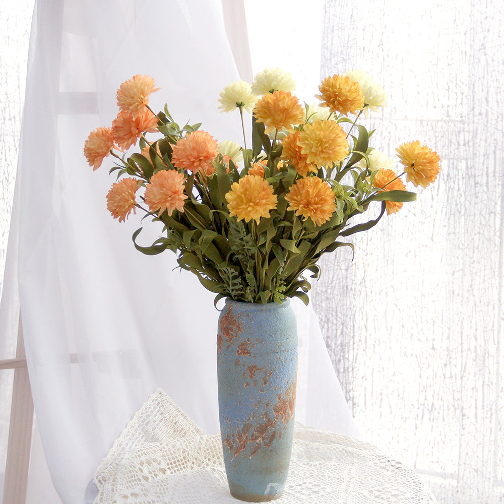Ins Style Dandelion Artificial Chrysanthemum Ball Artificial Chrysanthemum Bunch Home Decoration Artificial Flowers