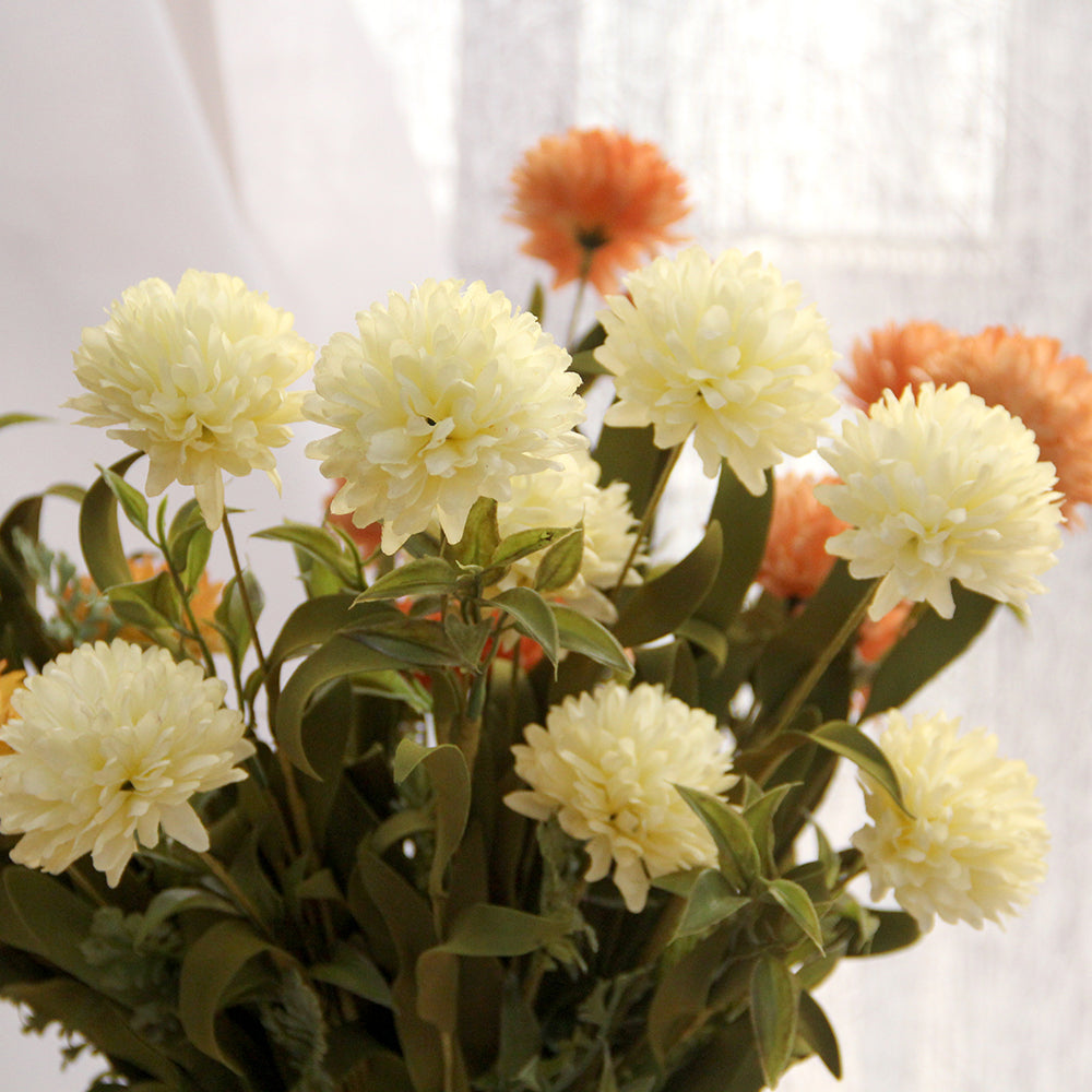 Ins Style Dandelion Artificial Chrysanthemum Ball Artificial Chrysanthemum Bunch Home Decoration Artificial Flowers