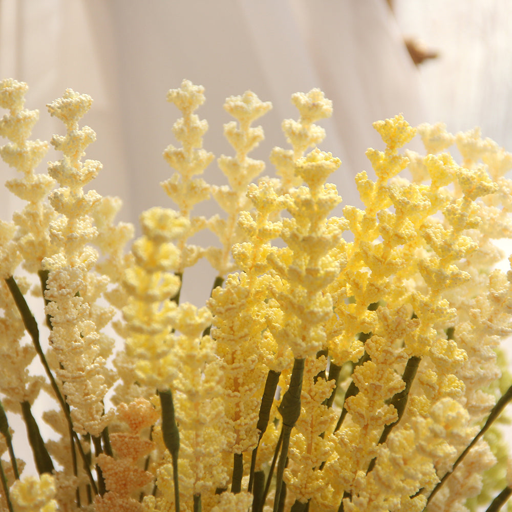 Hot Sale Artifical Lavender Branches Faux Laverder Stems Wedding Flower Table Plants for Vase
