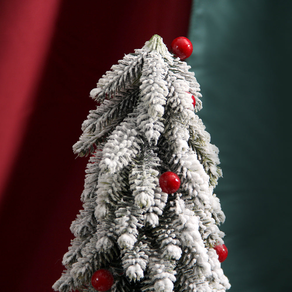 Classic Christmas Decoration Supplies Artificial Snowing Christmas Tree Small Artificial Tree Ornament for Christmas Decorations