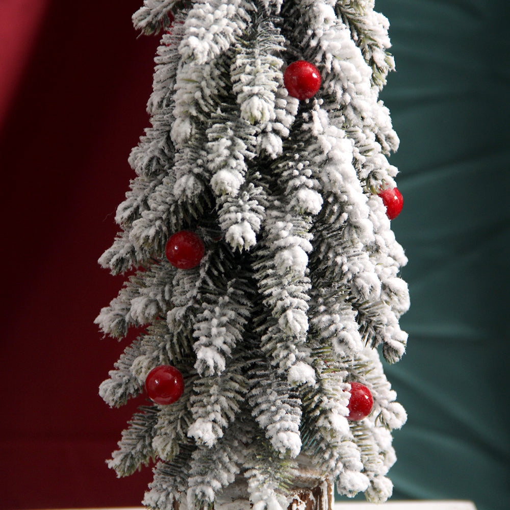 Classic Christmas Decoration Supplies Artificial Snowing Christmas Tree Small Artificial Tree Ornament for Christmas Decorations