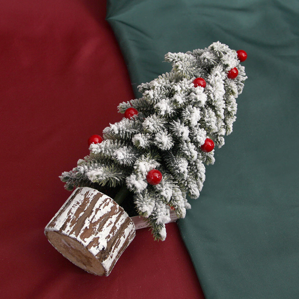 Classic Christmas Decoration Supplies Artificial Snowing Christmas Tree Small Artificial Tree Ornament for Christmas Decorations