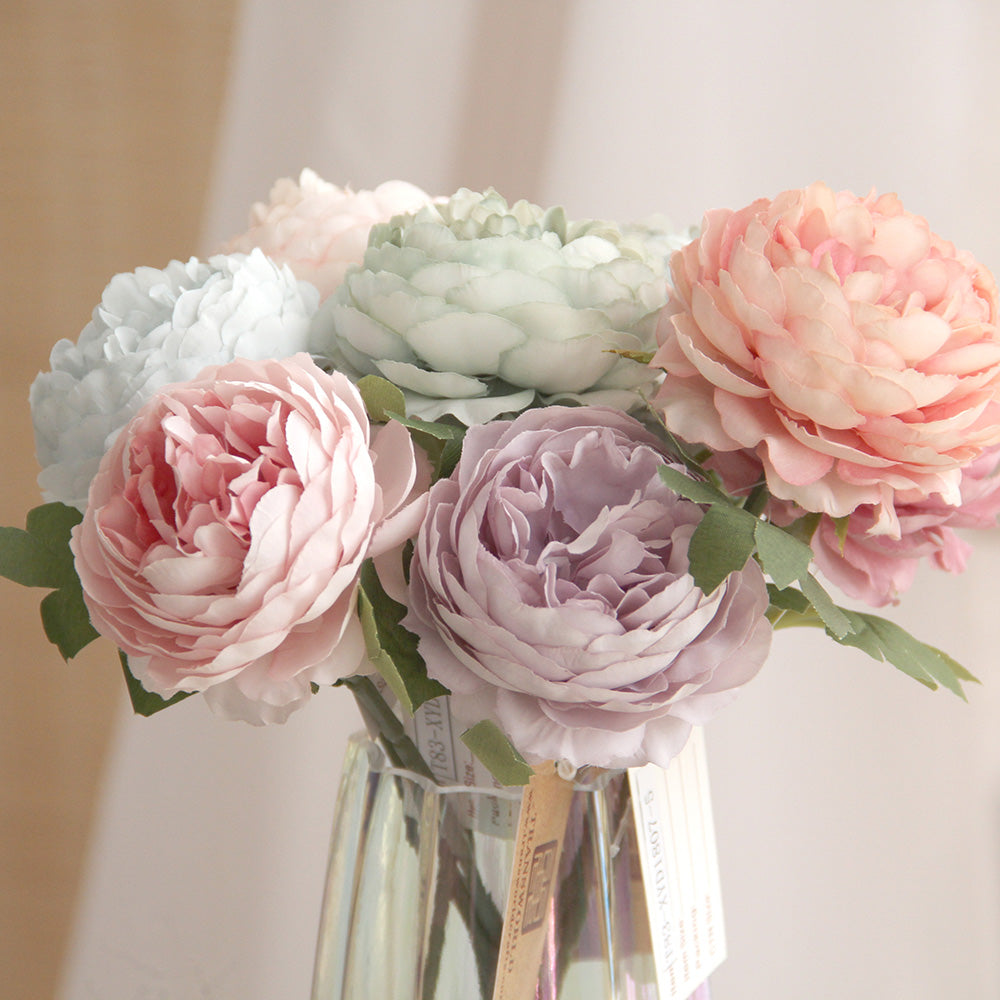 Artificial Silk Flower Bush Wedding and Home Decor Factory Wholesale Garden Outdoor Decorations Hot Flowers Indoor Gifts