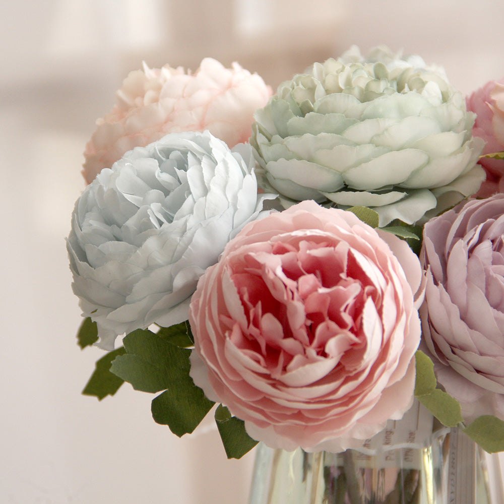 Artificial Silk Flower Bush Wedding and Home Decor Factory Wholesale Garden Outdoor Decorations Hot Flowers Indoor Gifts