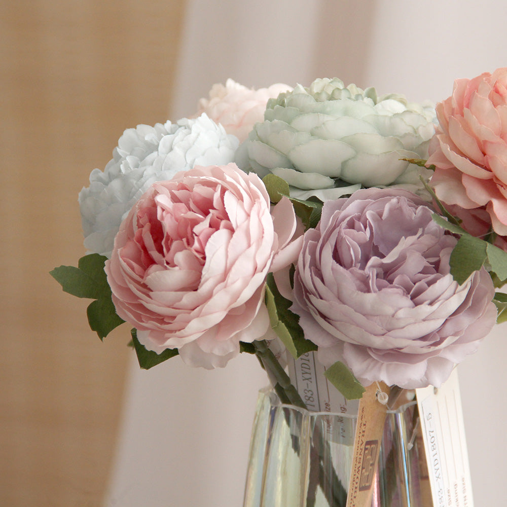 Artificial Silk Flower Bush Wedding and Home Decor Factory Wholesale Garden Outdoor Decorations Hot Flowers Indoor Gifts