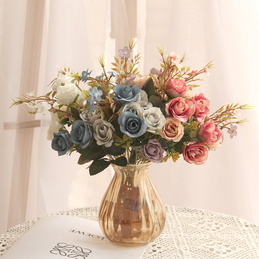 Wholesale High Quality 12.6INCH Aritificial Rose Flower High Simulation Home Wdding Party Decorative flower