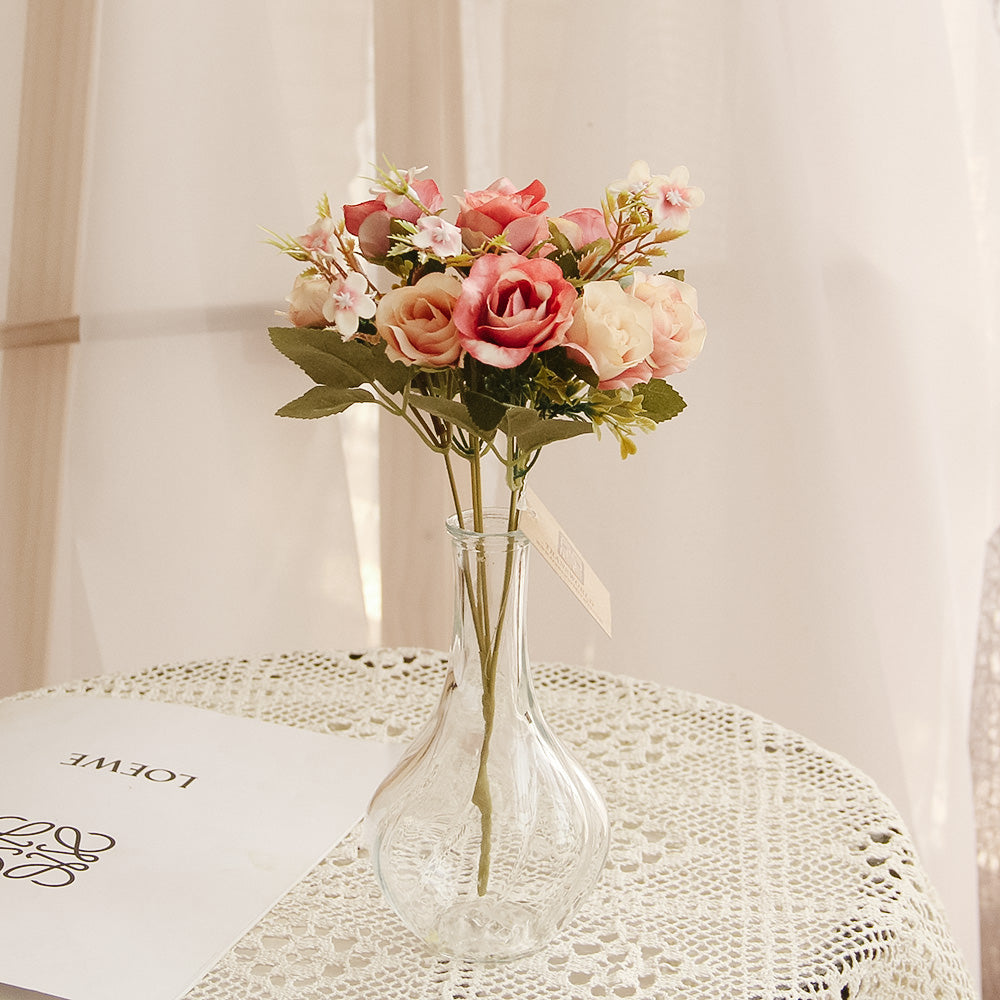 Wholesale High Quality 12.6INCH Artificial Rose Flower High Simulation Home Wdding Party Decorative flower