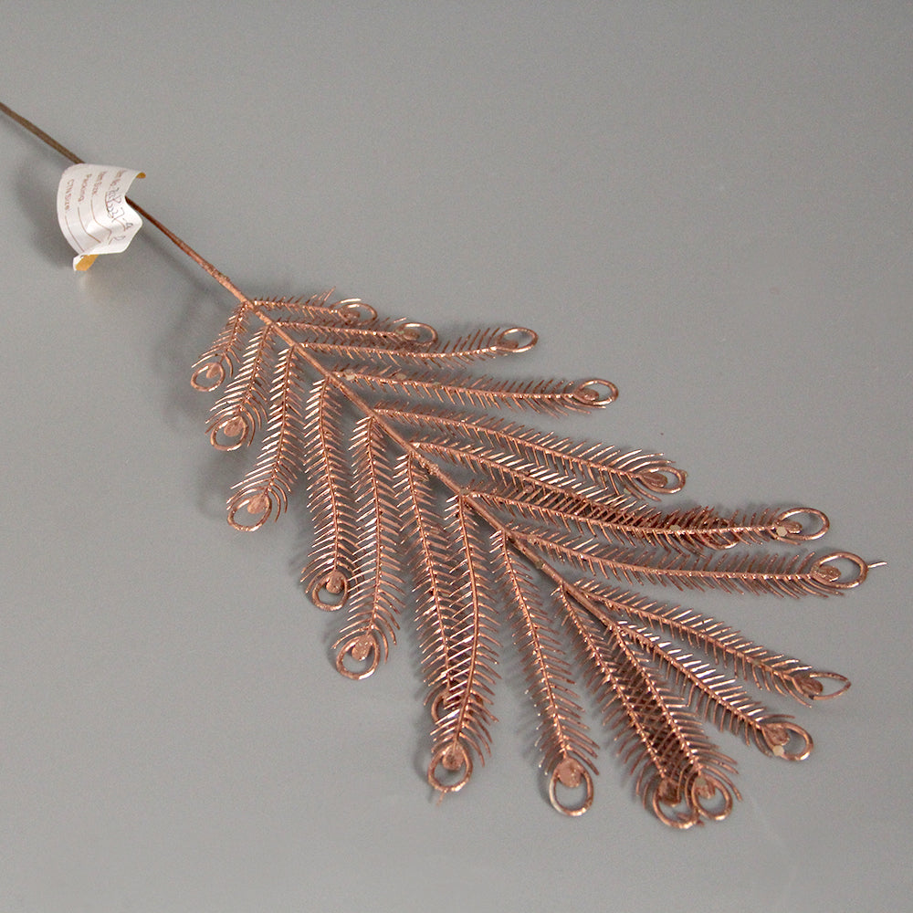 Wholesale Christmas Picks Golden Pick/Spray 43cm Glittered Leaf Gold Branches for Party & Holiday Supplies