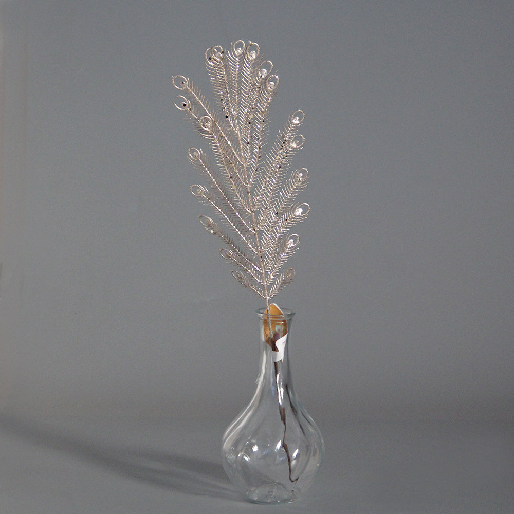 Wholesale Christmas Picks Golden Pick/Spray 43cm Glittered Leaf Gold Branches for Party & Holiday Supplies