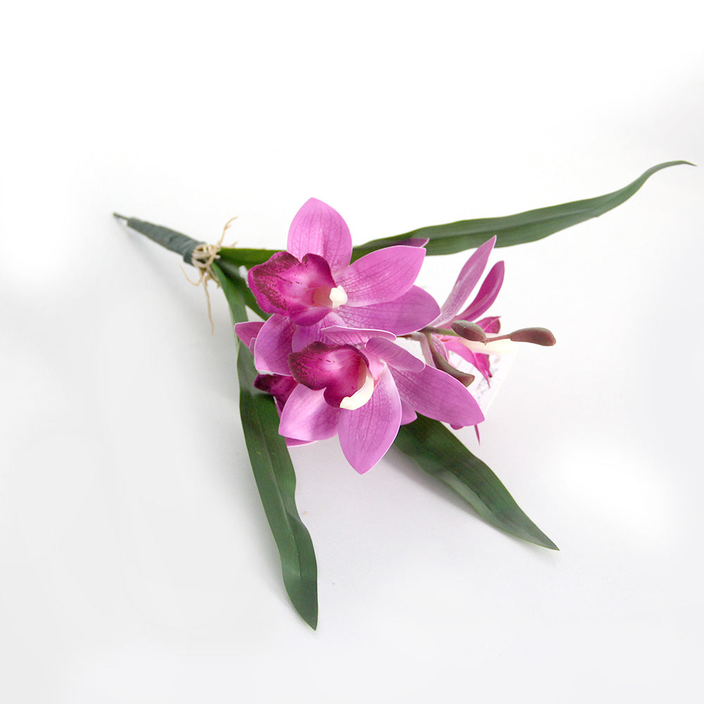 31cm 3D cymbidium orchid artificial flower home decoration
